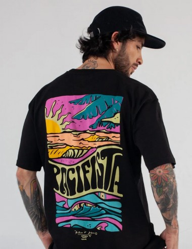 Pacifista Men's Oversize T-shirt in black