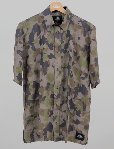 Yowie Men Oversize Military Green Shirt