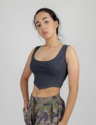 Peaceful Crop Top Women´s Sisa Gray