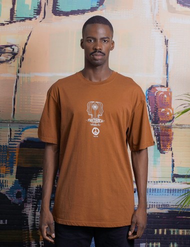 Frecuency Men Oversize Terracotta T-Shirt