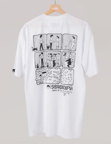 Serendipia Unisex Oversize white T-Shirt