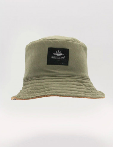 Fisher Hat Duplex pistachio + coffee Unisex