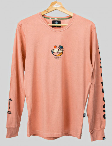 Tiempo de Ocio Men's Regular Fit Salmon Sweatshirt