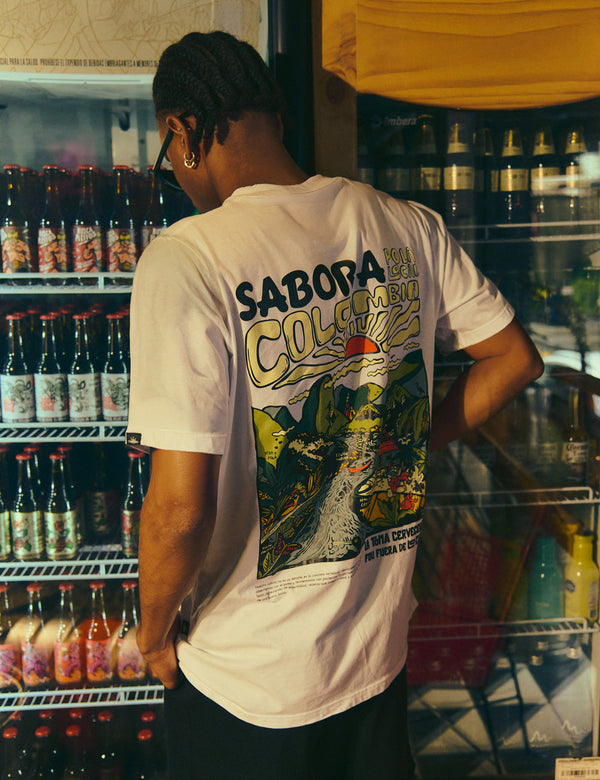 Sabor a Colombia White Regular Fit T-Shirt Unisex