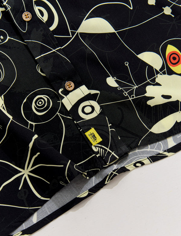 Men's Regular Fit Miro Shirt, Black + Off-White