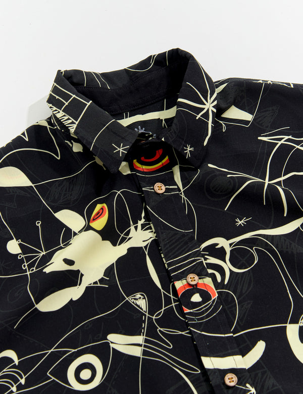 Men's Regular Fit Miro Shirt, Black + Off-White