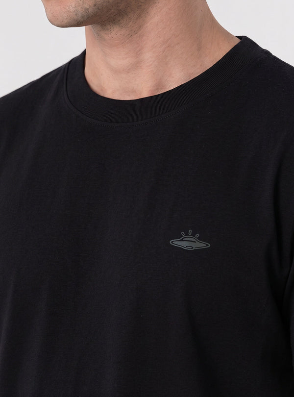 Black OVNI Basic Regular Fit T-Shirt – FOU