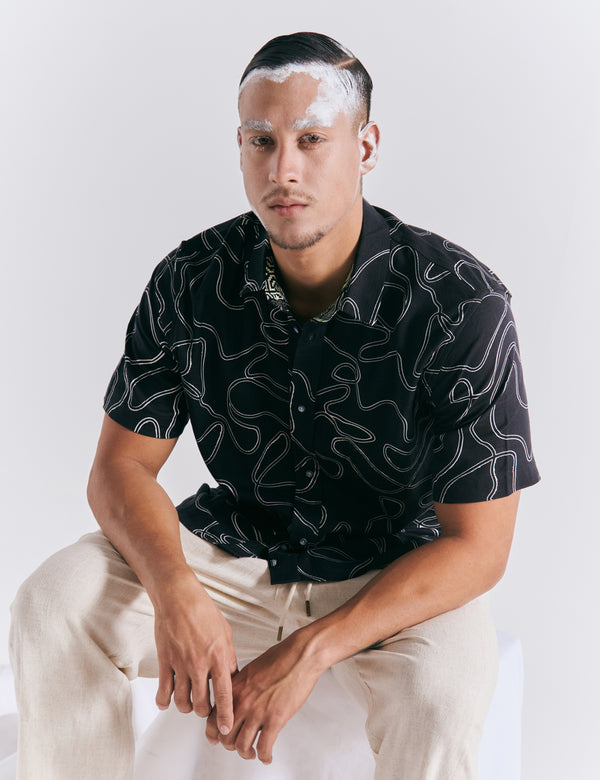 Men's Born Regular Fit Shirt, Black