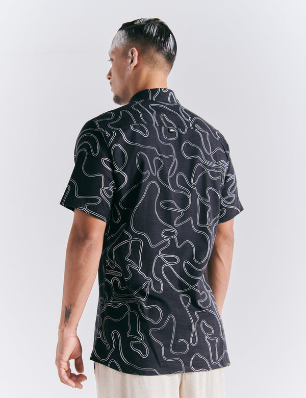 Men's Born Regular Fit Shirt, Black