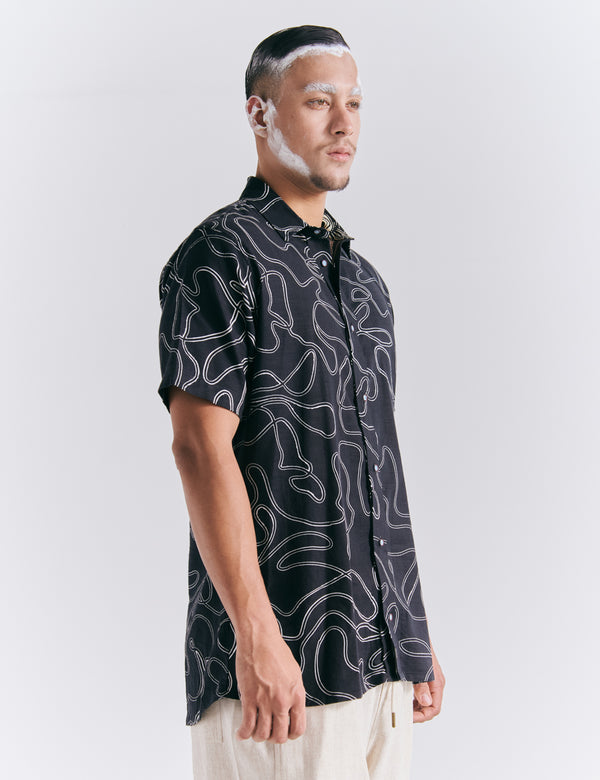 Men's Born Regular Fit Shirt, Black