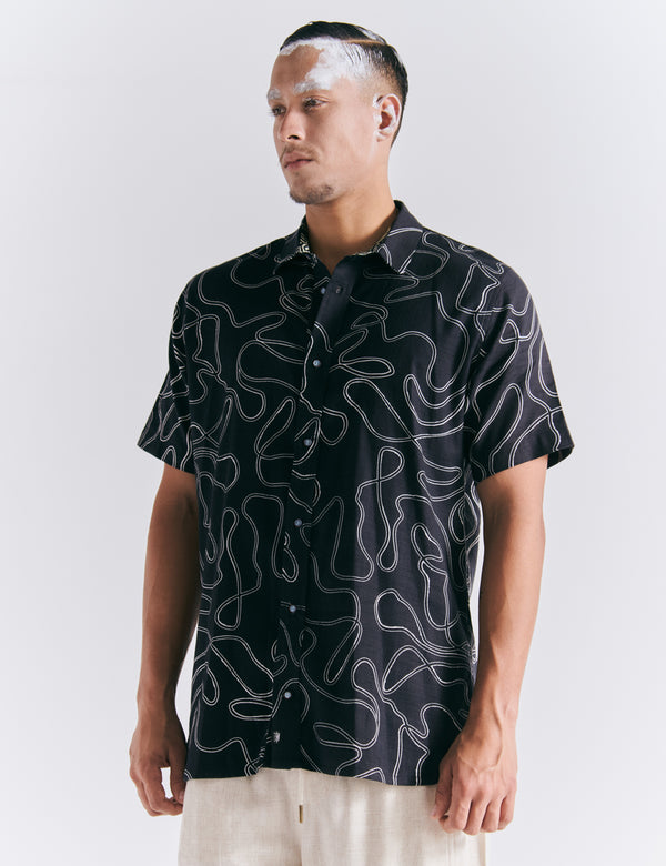 Men's Born Regular Fit Shirt, Black