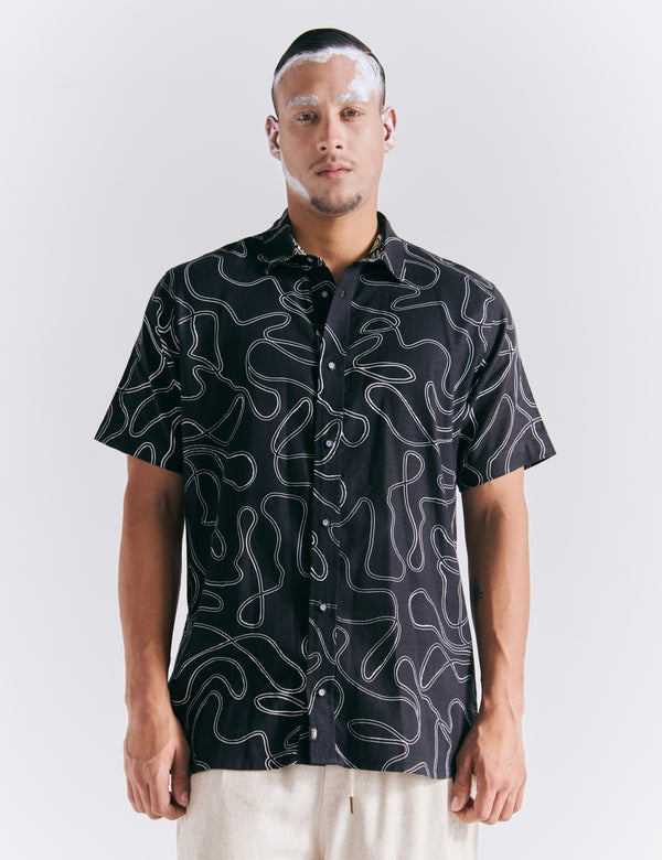 Men's Born Regular Fit Shirt, Black