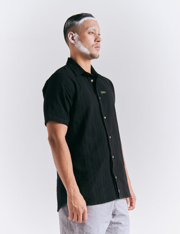 Men's Regular Fit Coal Black Shirt