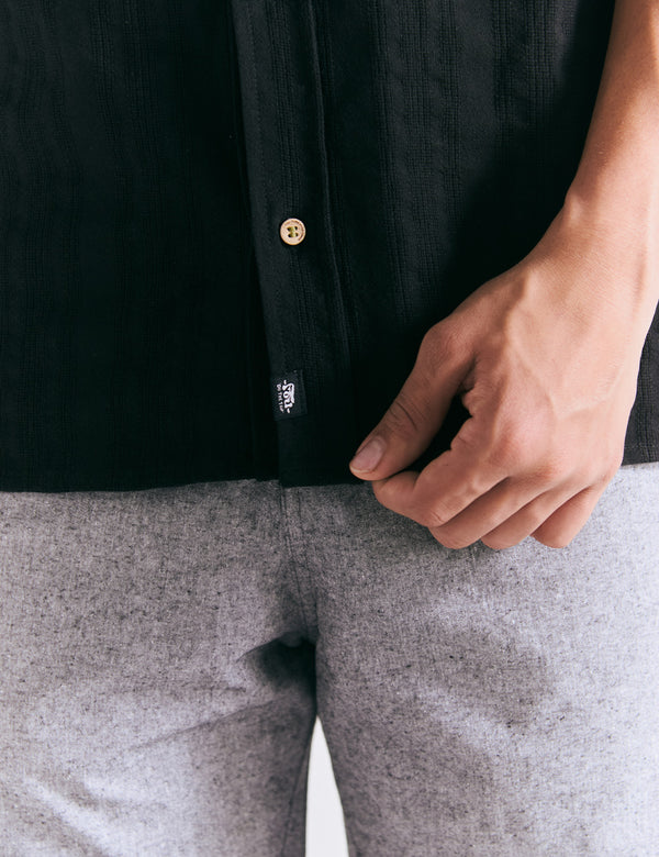 Men's Regular Fit Coal Black Shirt