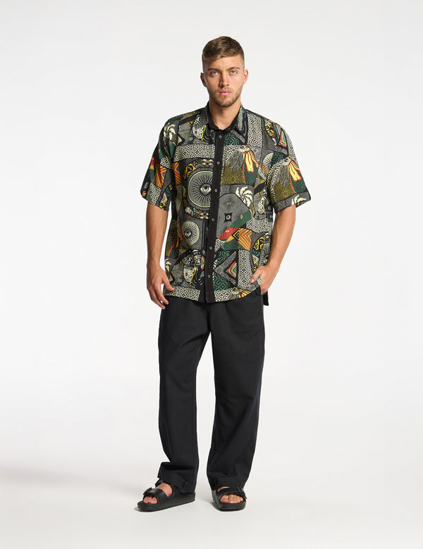 Kené Men's Multicolor Oversized Shirt