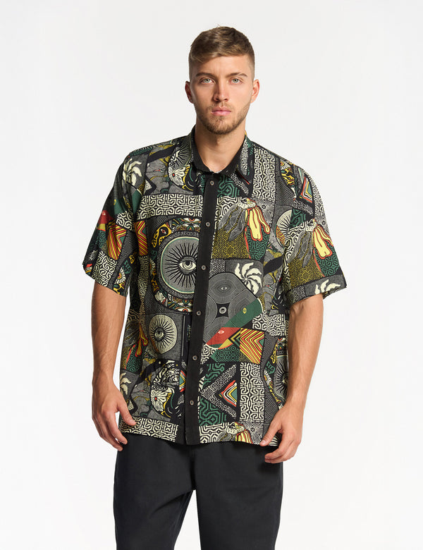 Kené Men's Multicolor Oversized Shirt