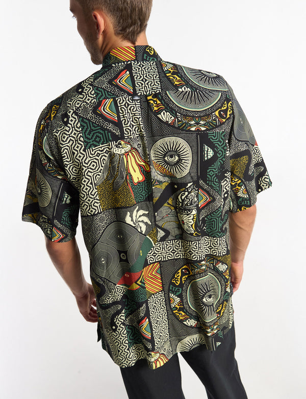 Kené Men's Multicolor Oversized Shirt