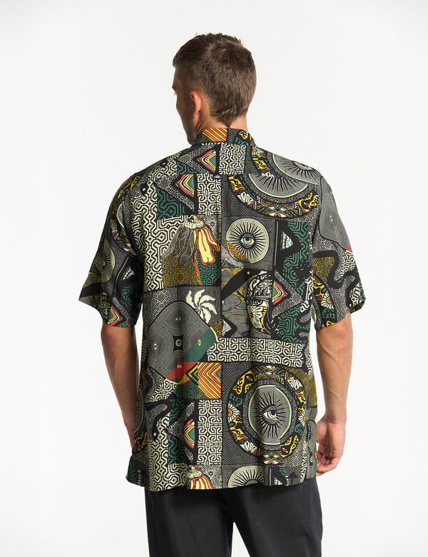 Kené Men's Multicolor Oversized Shirt