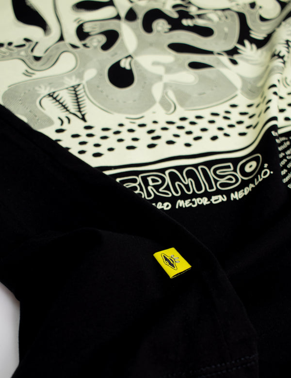 Men's Oversized Verbena Black T-Shirt