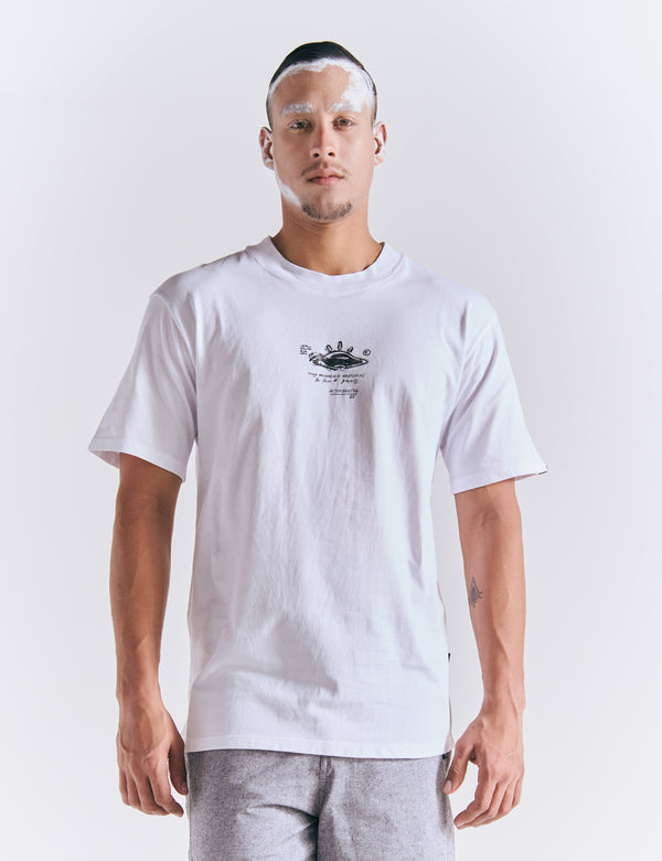Men's Oversized White Art History T-Shirt