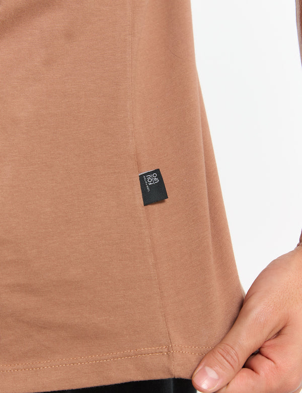 Regular fit t-shirt Origin brown