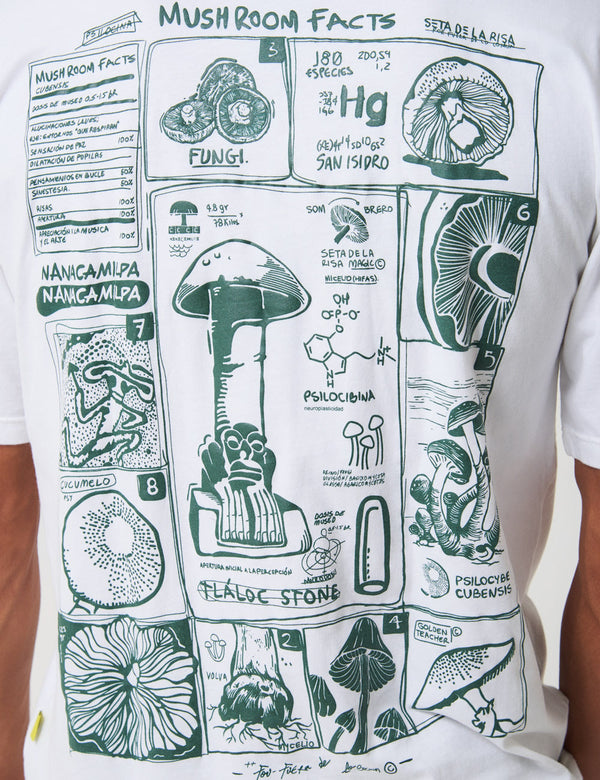 Oversize Fungi T-shirt – Raw/Off-white Unisex