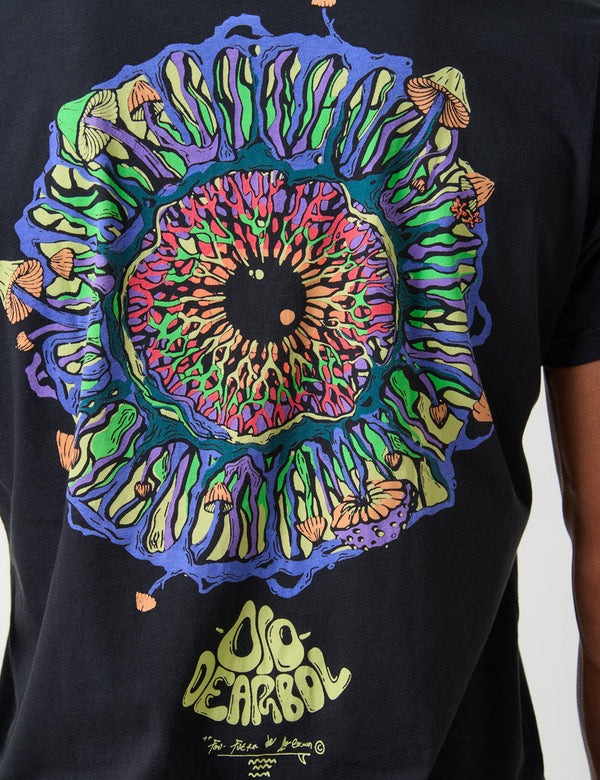 Ojo de Árbol Men Regular Fit black T-shirt