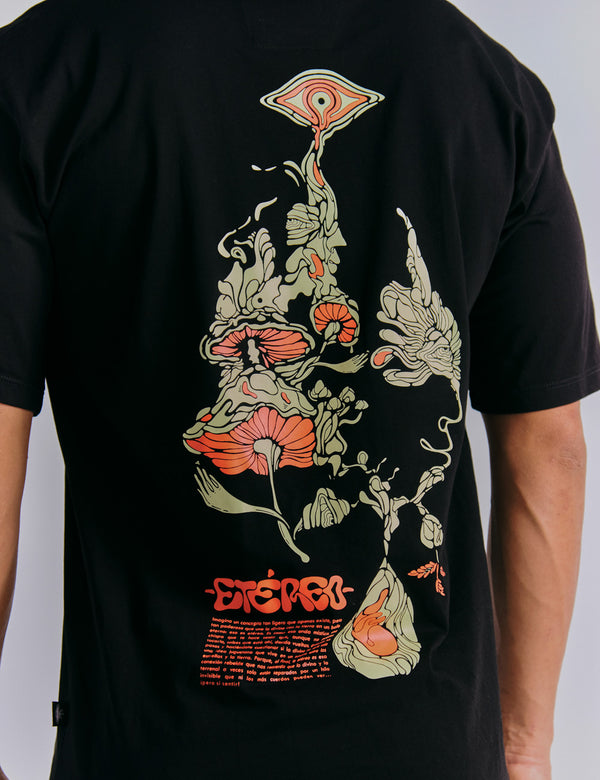 Men's Oversized Ethereal Black T-Shirt