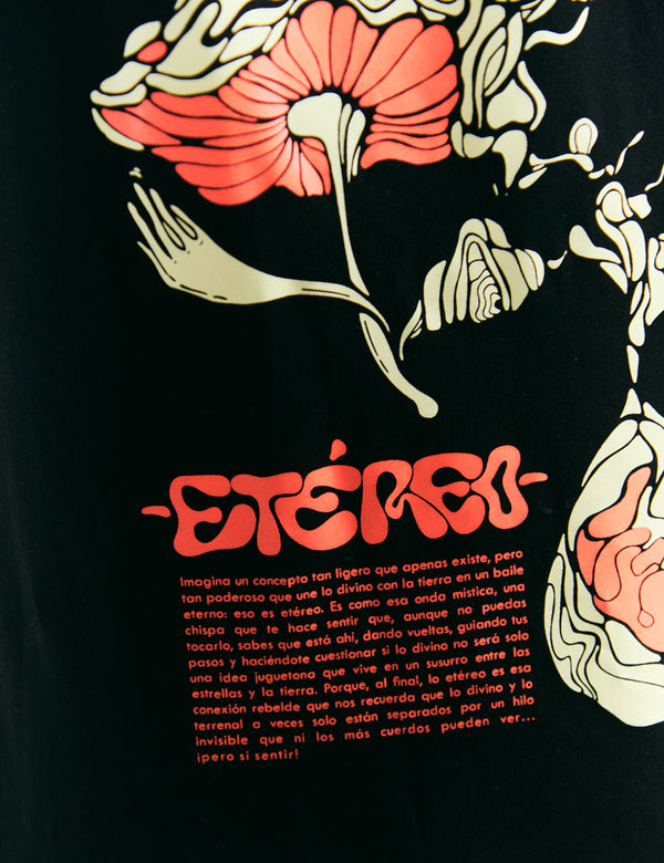 Men's Oversized Ethereal Black T-Shirt