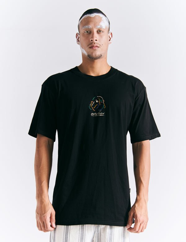 Oversized T-shirt I'm fine black Men's