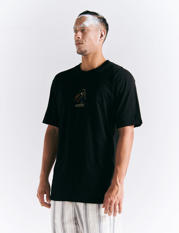 Oversized T-shirt I'm fine black Men's