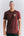 Men's regular fit Melt burgundy t-shirt