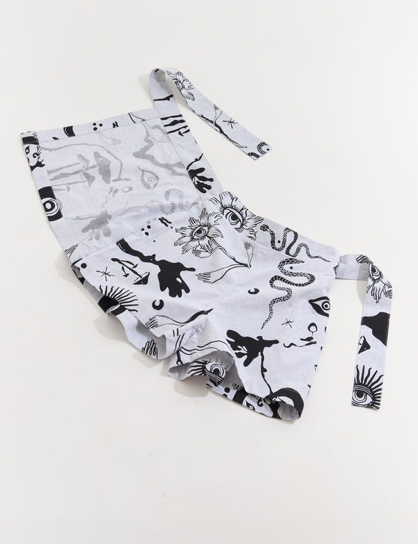 Women's Light Grey Jabe Short Skirt