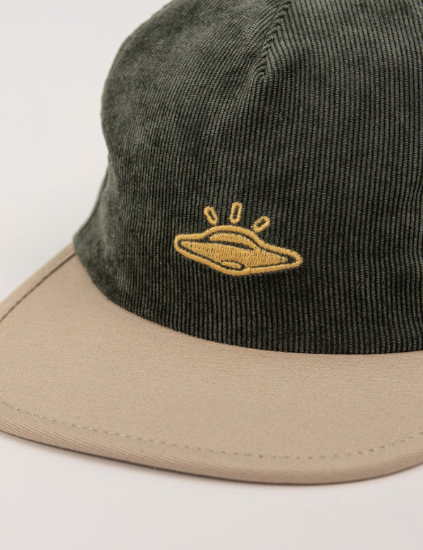 Astral Green + Beige Corduroy Unstructured Cap – FOU