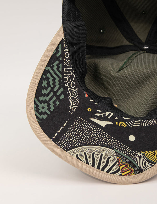 Astral Green + Beige Corduroy Unstructured Cap – FOU