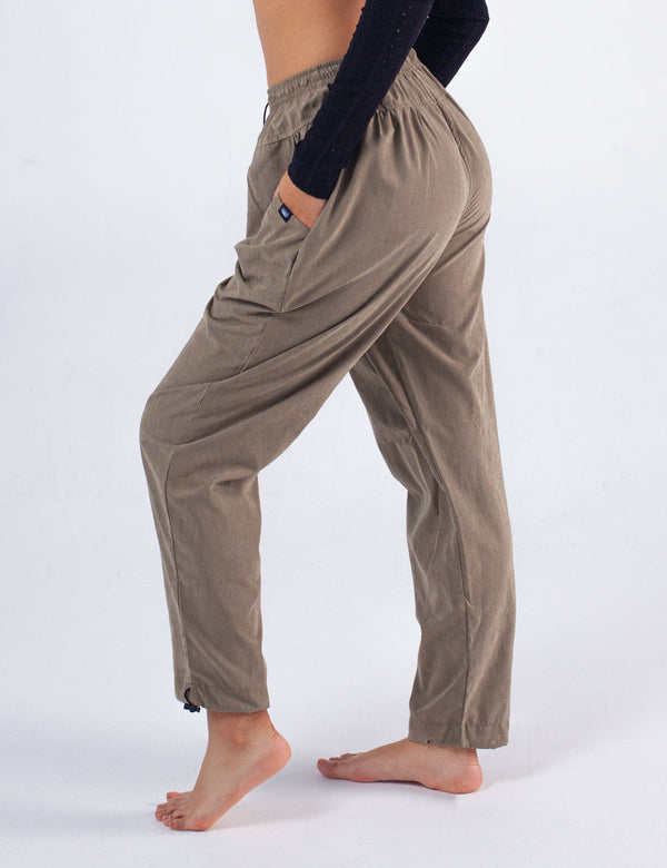 Thin Military Green Women's Baggy Pants