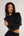 Night black Crop Top Long Woman´s Sleeve