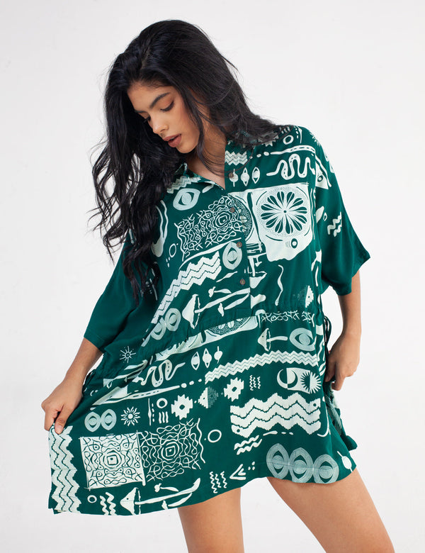 Baile Oversize Jade Green Women's Kurta