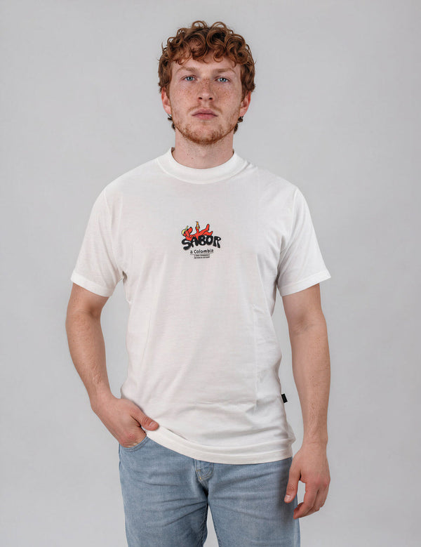 Sabor a Colombia White Regular Fit T-Shirt Unisex