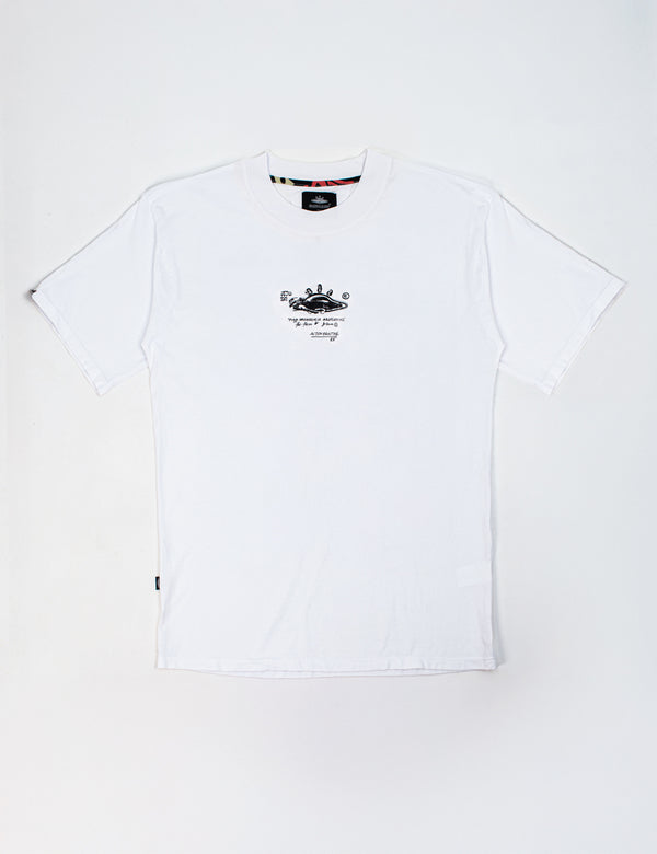 Men's Oversized White Art History T-Shirt