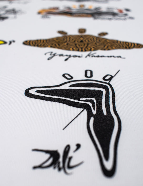 Men's Oversized White Art History T-Shirt