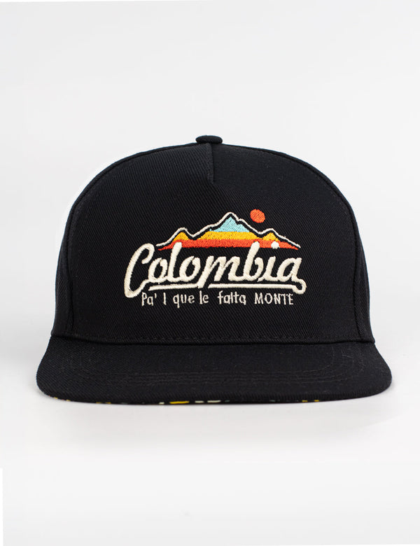 5-Panel Black Drill Colombia Cap Unisex – FOU