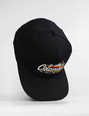5-Panel Black Drill Colombia Cap Unisex – FOU