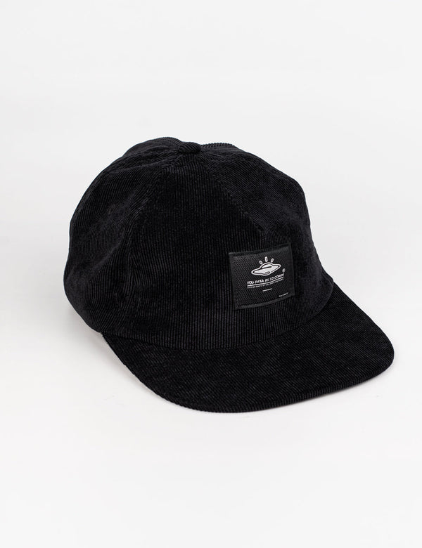 Origen Black Corduroy Unstructured Cap Unisex – FOU