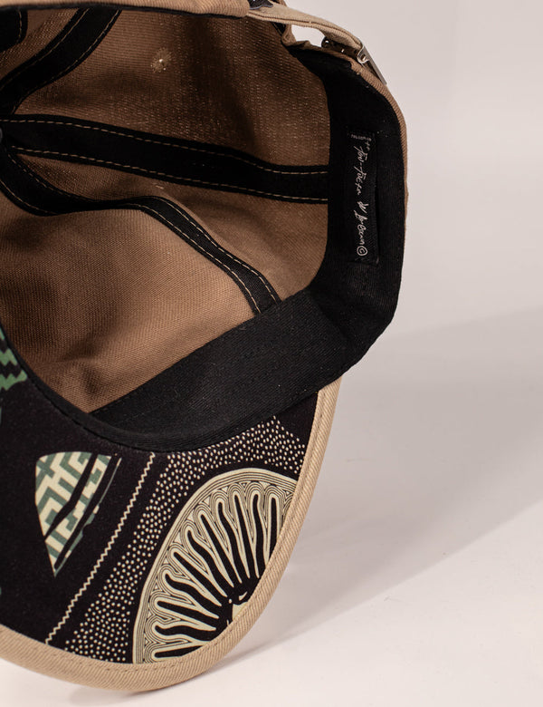 Inner Peace Khaki + Beige Unstructured Cap – FOU