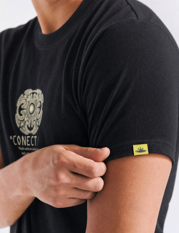 Pachacutep Black Regular Fit T-Shirt Men's