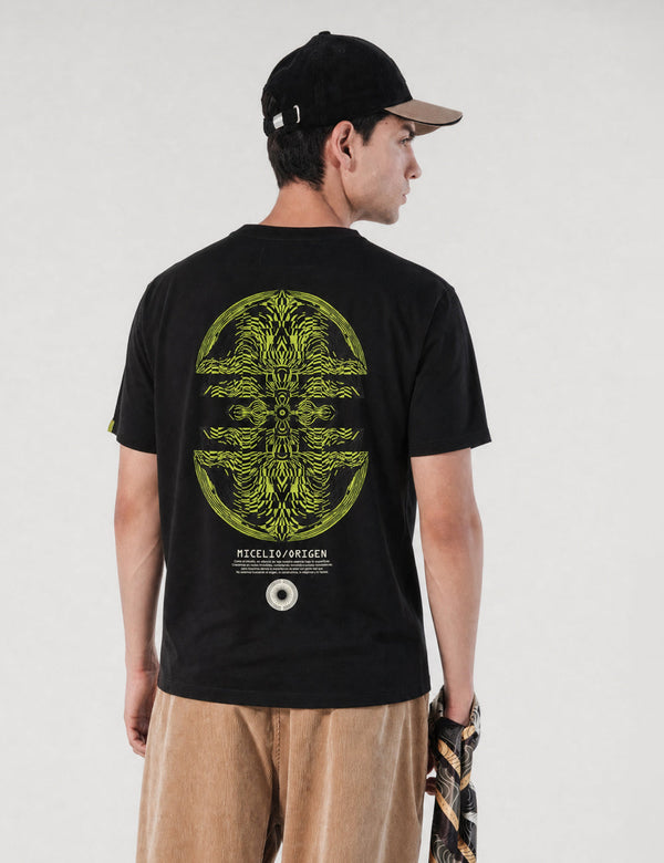 Pachacutep Black Regular Fit T-Shirt Men's