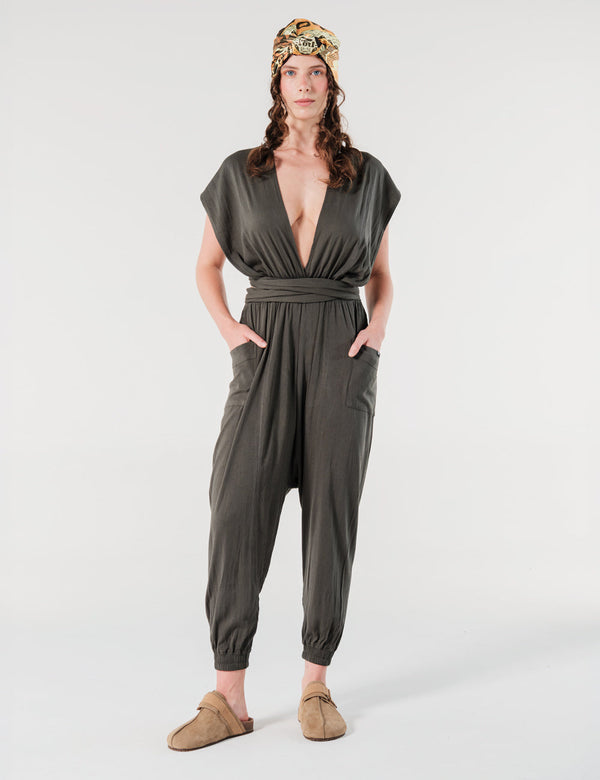 Fickle Military Green Adjustable Strap Jumper Women's – FOU