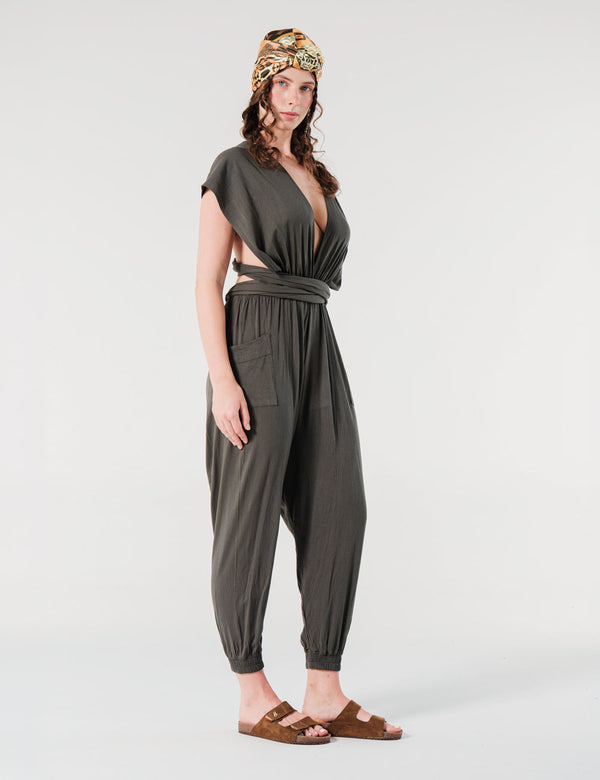 Fickle Military Green Adjustable Strap Jumper Women's – FOU