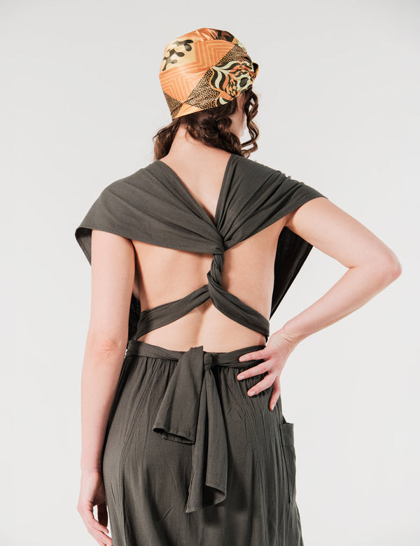 Fickle Military Green Adjustable Strap Jumper Women's – FOU